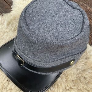 Military Grey wool hat